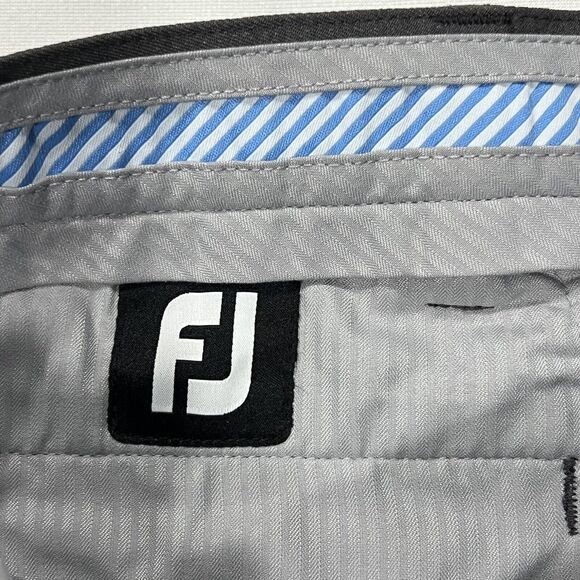 Footjoy FJ Athletic Mens Gray Golf Performance Stretch Chino‎ Pants Size 32X32 - Picture 8 of 12